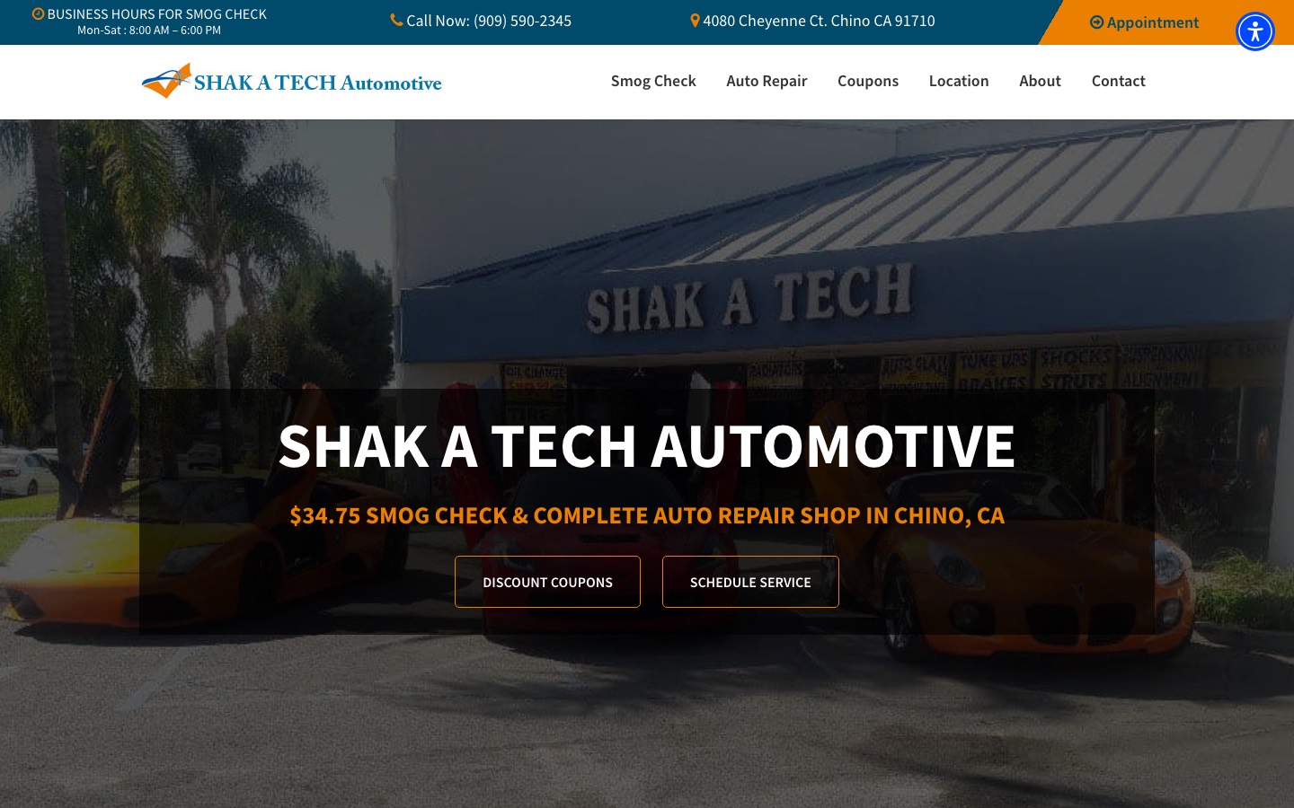 Shak A Tech Automotive website